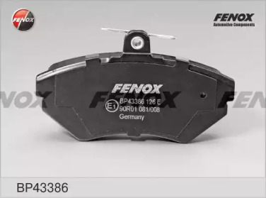FENOX bp43386 -  Комплект тормозных колодок, дисковый тормоз