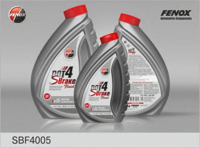 FENOX sbf4005 -  Жидкость тормозная DOT 4, SBrake, 0.5л