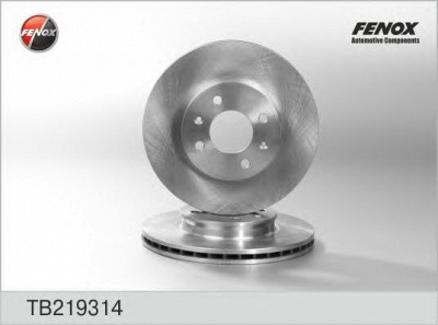 FENOX tb219314 -  Диск тормозной передний вентилируемый