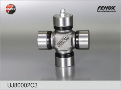 FENOX uj80002c3 -  Крестовина карданного шарнира (усиленная, с масленкой, смазка, крепеж)