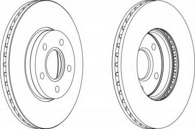 FERODO ddf1222c1 -  Тормозной диск