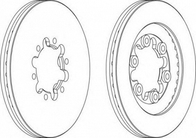 FERODO ddf13981 -  Тормозной диск