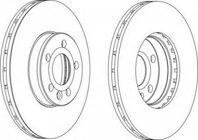 FERODO ddf15591 - Тормозной диск