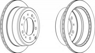 FERODO ddf15971 -  Тормозной диск