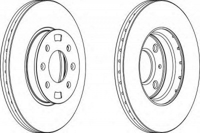 FERODO ddf1603c1 -  Диск тормозной передний вентилируемый