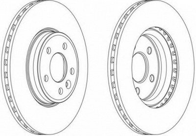 FERODO ddf1663c1 -  BREMSSCHEIBE VA AUDI