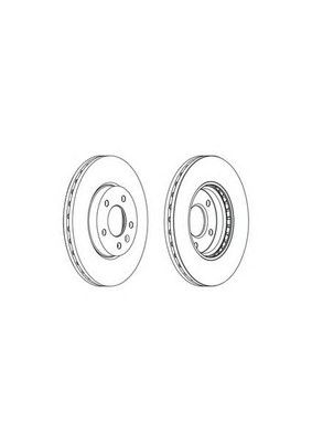 FERODO ddf1870c1 -  Диск тормозной передний вентилируемый
