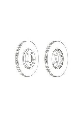 FERODO ddf2182c -  Диск тормозной передний вентилируемый