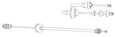 FERODO fcc422656 -  Трос, управление сцеплением