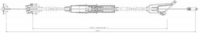 FERODO fcc422738 -  Трос, управление сцеплением