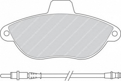 FERODO fdb1002 -  Комплект тормозных колодок, дисковый тормоз
