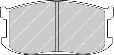FERODO fdb241 -  Комплект тормозных колодок, дисковый тормоз