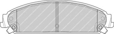 FERODO fdb4078 -  Комплект тормозных колодок, дисковый тормоз