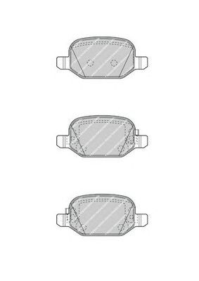 FERODO fdb4459 -  Комплект тормозных колодок, дисковый тормоз