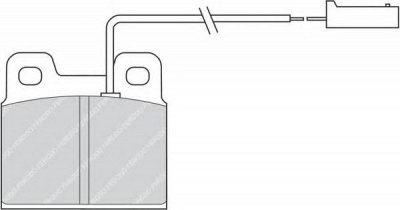 FERODO fdb728 -  Комплект тормозных колодок, дисковый тормоз