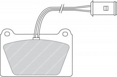 FERODO fdb840 -  Комплект тормозных колодок, дисковый тормоз