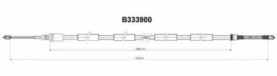 FERODO fhb431128 -  Трос, стояночная тормозная система