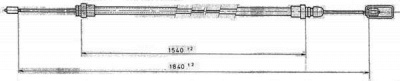 FERODO fhb431209 -  Трос, стояночная тормозная система