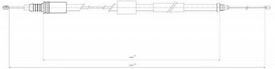 FERODO fhb431291 -  Трос, стояночная тормозная система