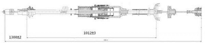 FERODO fhb432418 -  Трос, стояночная тормозная система