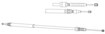 FERODO fhb433104 -  Трос, стояночная тормозная система
