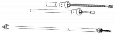 FERODO fhb434541 -  Трос, стояночная тормозная система