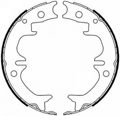 FERODO fsb4069 -  Комплект тормозных колодок, стояночная тормозная система