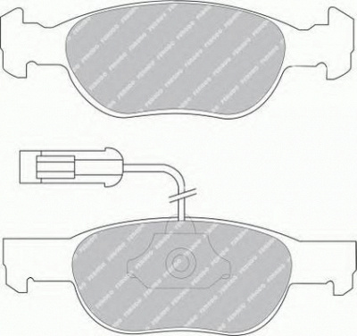 FERODO fsl1040 -  Комплект тормозных колодок, дисковый тормоз