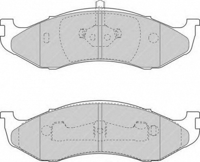 FERODO fsl1267 -  Комплект тормозных колодок, дисковый тормоз