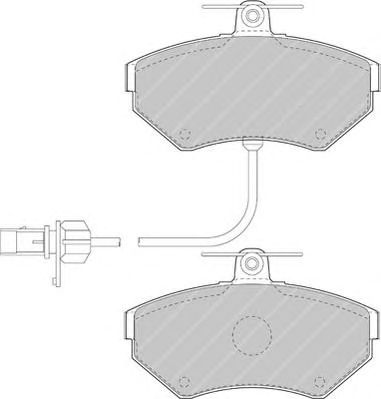 FERODO fsl1451 -  Комплект тормозных колодок, дисковый тормоз