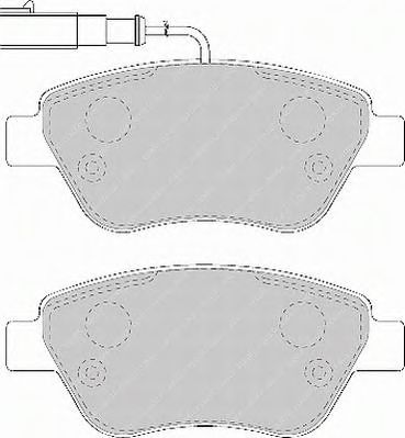 FERODO fsl1466 -  Комплект тормозных колодок, дисковый тормоз