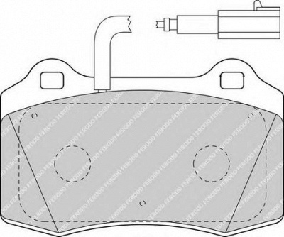 FERODO fsl1508 -  Комплект тормозных колодок, дисковый тормоз
