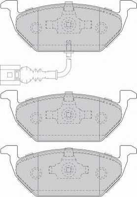 FERODO fsl1635 -  Комплект тормозных колодок, дисковый тормоз