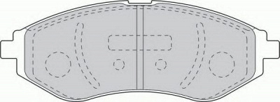 FERODO fsl1699 -  Комплект тормозных колодок, дисковый тормоз