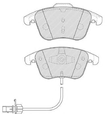 FERODO fsl4045 -  Комплект тормозных колодок, дисковый тормоз