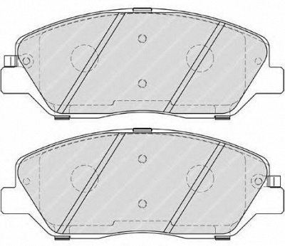 FERODO fsl4111 -  Комплект тормозных колодок, дисковый тормоз