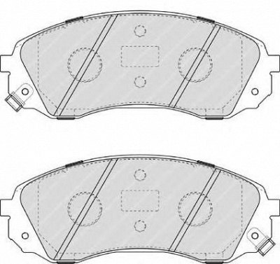FERODO fsl4113 -  Комплект тормозных колодок, дисковый тормоз