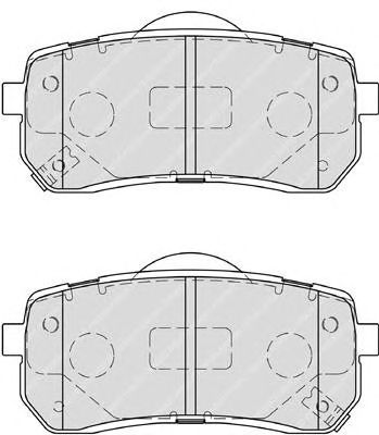 FERODO fsl4114 -  Комплект тормозных колодок, дисковый тормоз