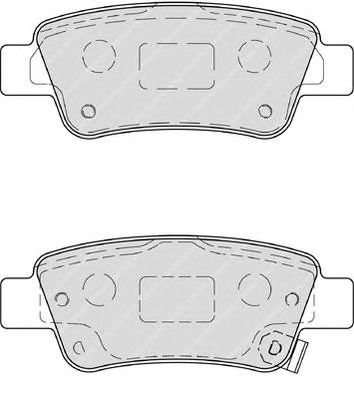 FERODO fsl4233 -  Комплект тормозных колодок, дисковый тормоз