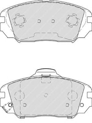 FERODO fsl4246 -  Комплект тормозных колодок, дисковый тормоз