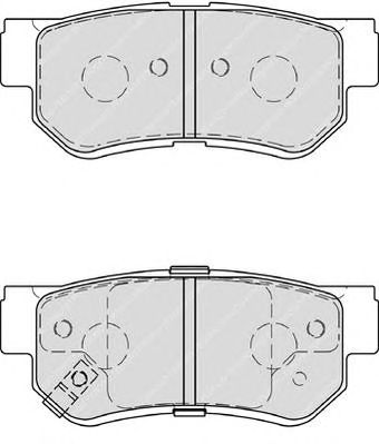 FERODO fsl4247 -  Комплект тормозных колодок, дисковый тормоз