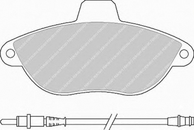 FERODO fvr1002 -  Комплект тормозных колодок, дисковый тормоз