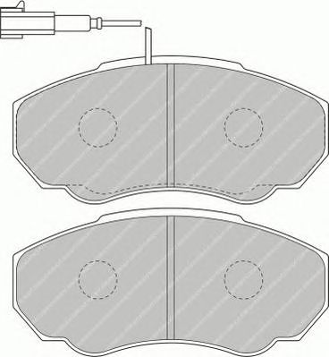 FERODO fvr1478 -  Комплект тормозных колодок, дисковый тормоз