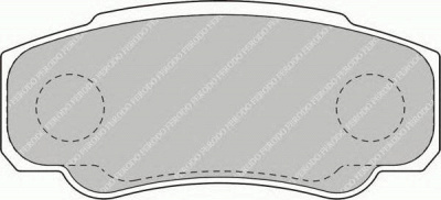 FERODO fvr1480 -  Комплект тормозных колодок, дисковый тормоз