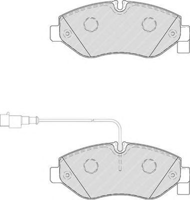 FERODO fvr4053 -  Комплект тормозных колодок, дисковый тормоз