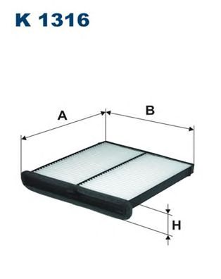 FILTRON k1316 -  Фильтр воздуха в салоне