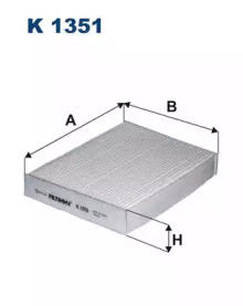 FILTRON k1351 -  Фильтр воздуха в салоне