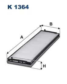 FILTRON k1364 -  Фильтр воздуха в салоне