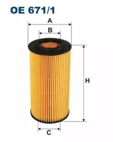 FILTRON oe6711 -  Фильтр масляный двигателя