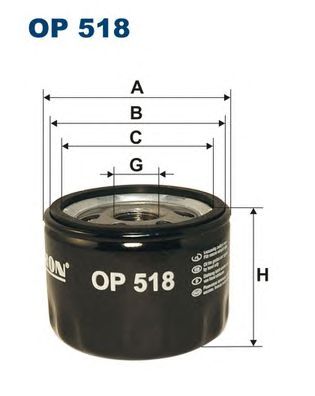 FILTRON op518 -  Масляный фильтр